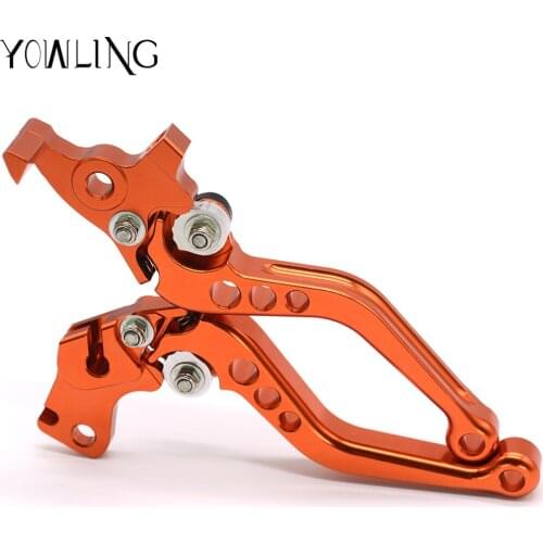 Motorcycle CNC Shorty Adjustable Brake Clutch Levers For RC125 125 2011 2012 2013 2014 2015 2016 2017 2018 2019