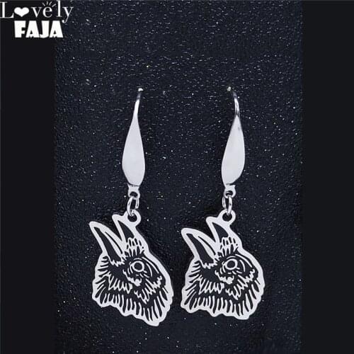 Fashion Witchcraft Vulture Stainless Steel Earrings for Women Animal Dangle Earring Jewelry acero inoxidable joyeria mujer E1S03