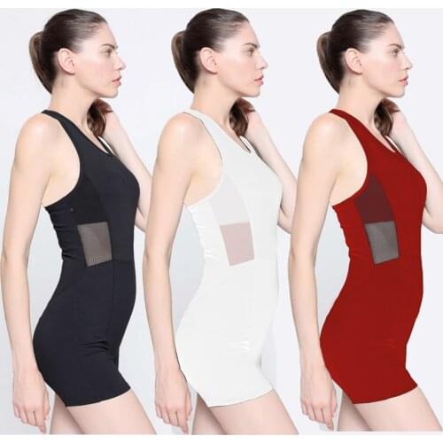 Workout Bodysuit Sportswear Gym Yoga Set Ballet-Dance-Suit Leggings Sports Tracksuit Yoga Jumpsuit Fitness Clothes Women Slim