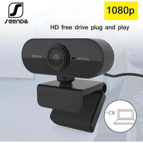 SeenDa 1080P Webcam Full HD Web Camera For Computer Video Meeting Class web cam With Microphone 360 Degree Adjust USB Webcam