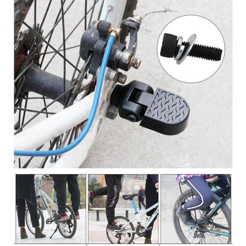 2Pcs Aluminum Nonslip MTB Bike Bicycle Pedal Front Rear Axle Foot Pegs Foldable Footrest Lever Bike Accessories