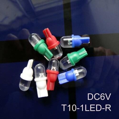 High quality T10 w5w led pilot lamp 194 168 6.3v led lamp,6V led indicator light t10 w5w free shipping 500pcs/lot