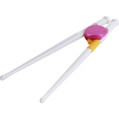 1 Pair Children Kids Beginner Chopsticks Training Helper Learning Easy Use HOT Colors:Pink
