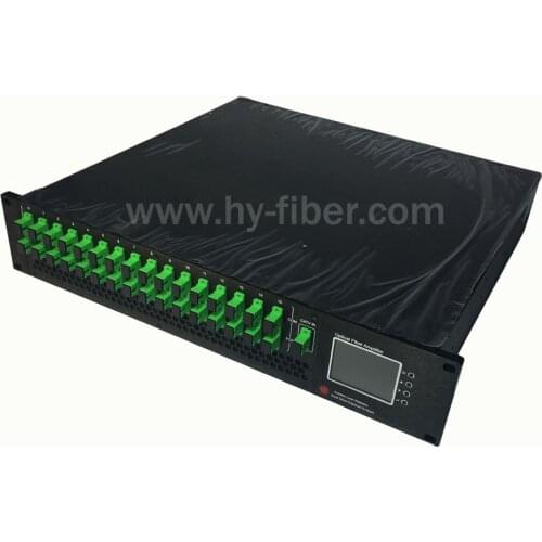 16 Way CATV 1550nm Optical Amplifier 23dBm EDFA with WDM SC/APC Fiber Port Dual Power Supply 220V or 48V