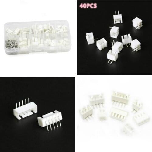 2.54mm Curved pin pitch terminal, 2 pin 3 pin 4 pin 5 pin,4 kinds of 10pcs each