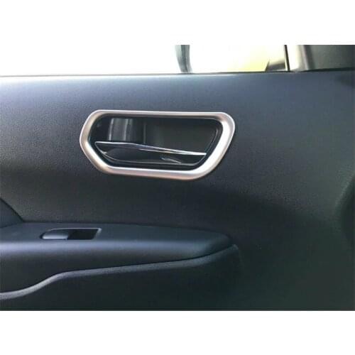 For NISSAN SERENA C27 2017 2018 2019 2020 ABS Chrome Inner Door Handle Cover Catch Bowl Trim Frame Car Styling Accessories 2pcs