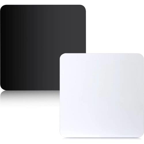 Neewer 12 x 12"/30 x 30 cm Acrylic Reflective Display Boards for Product Table Top Photography Shooting(Black and White)