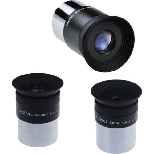 AQUILA 6mm 12.5mm 20mm 1.25" Plossl Telescope Eyepiece Threaded for Standard 1.25inch Astronomy Filters