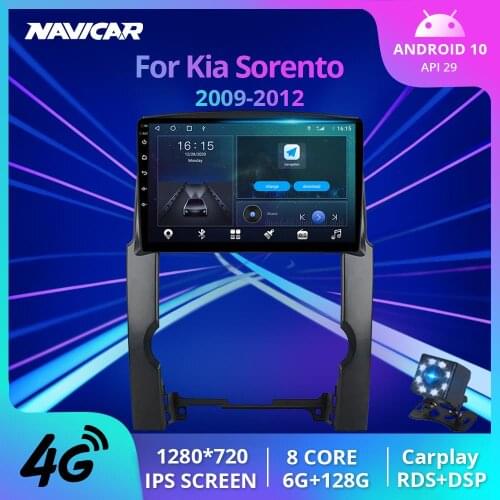 2Din Android10.0 Car Radio For Kia Sorento 2009-2012 GPS Navigation Stereo Receiver Auto Radio DSP Car Receiver NO 2DIN DVD IGO