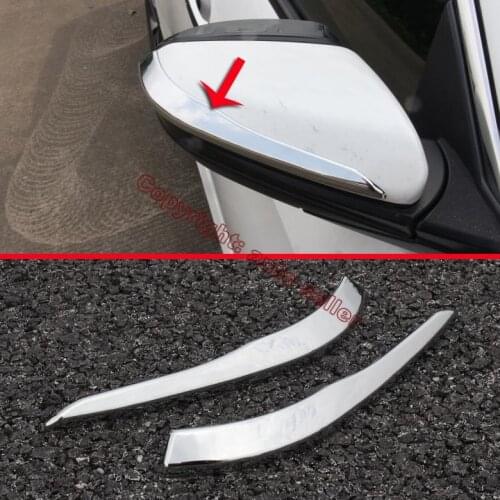 ABS Chrome Car Accessories Side Mirror Trim Rear View Molding For Honda Civic 2016 2017