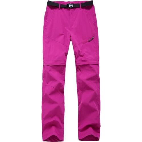 Womens Removable Stretch Hiking Pants Summer Outdoor Sports Ultra Thin Quick Dry Breathable Trousers Trekking Climbing Pants
