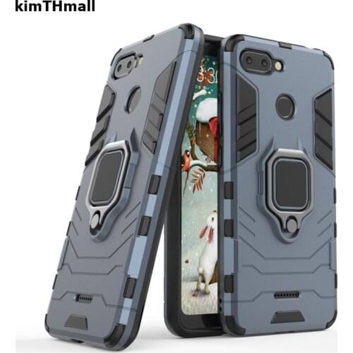 Case For Xiaomi Redmi 6 Back Cover Redmi 6 Magnet finger ring stand holder Armor soft case For Xiaomi Redmi 6 Pro case kimTHmall