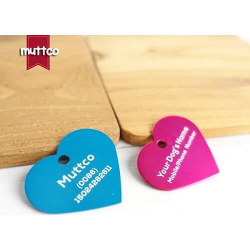 Freeshipping carving Custom craved pet id tag Personalized name mobile number cat tag heart love dog id tag DIT-022