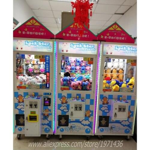 Game Room Amusement Park Coin Operated Games Arcade Machine Kids Adults Catch Plush Dolls Soft Toys Claw Cranes Machine
