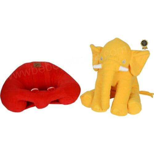 Jaju Baby, Luxury Red Baby Support Seating Cushion and Yellow ​Sleep Elephant