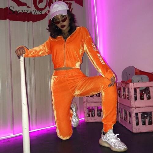 Letter Print Hooded Tracksuit for Women Long Sleeve Hoody Sports Two Piece Set Autumn 2019 Streetwear Womens Tracksuits Outfits