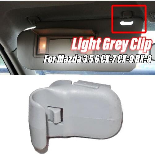 Wooeight OEM LC6269261B77 Sun Visor Mounting Clip Hook Adapter For Mazda 3 5 6 2006 2007 CX-7 CX-9 RX-8 Mazda MPV