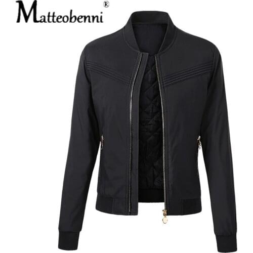 2020 New Autumn Women trend Jacket Warm Thin Cotton Coat Winter Biker Jackets female Fashion Motorcycle Outwear Parkas casual