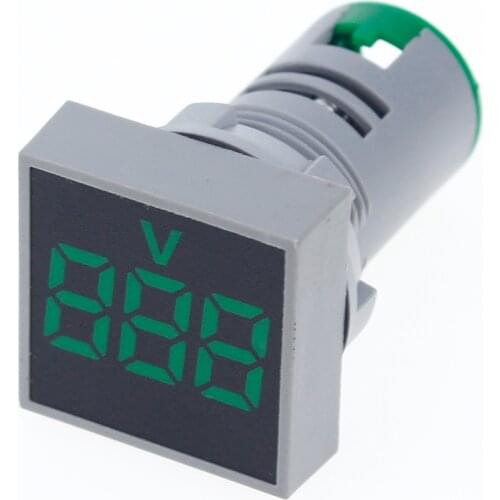 AC 50-500V Square LED Digital Voltmeter Ammeter 110V 220V Voltage Current Meter Voltammeter Car Volt Amp Tester Detector 0-100A