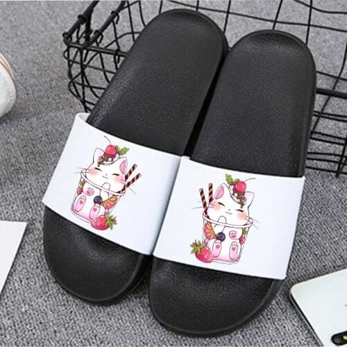 Fashion Cartoon Women Slippers Summer Home Slippers Flats Indoor Slides Non Slip Slipper Women Shoes Flip Flops