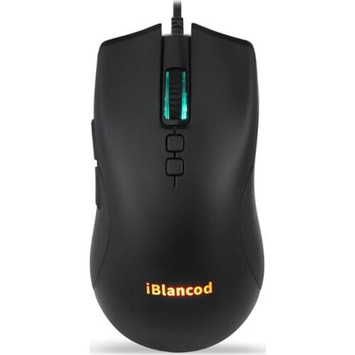 6400dpi Optical Gaming USB Wired Mouse 7 Buttons Computer Mice Plug and Play