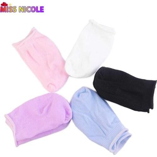 Low pricePink Purple Mini Doll Socks Doll Accessories For 18 Inch American Dolls For Our Generation Reborn Baby Born Blyth