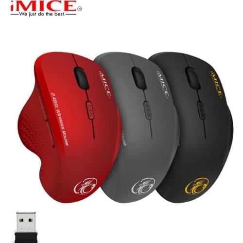 New G6 Ergonomic Mouse 2.4GHz Fashion ABS Wireless Optical Mause Gaming 6 buttons 2.4Ghz Wireless Mice 1600 DPI For Laptop PC