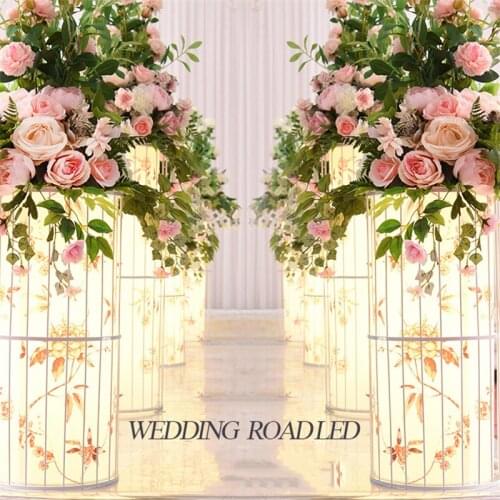 New wedding Chinese wedding props cylindrical lighting road lead centerpiece flowers layout ornaments road lead creative