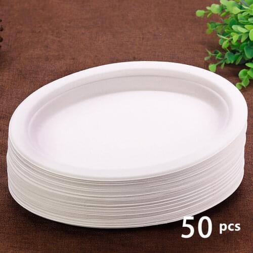 Disposable Party Tableware Supplies Blister Plate Birthday Cake Round Bowl Plate Bread Barbecue Multi-model Plastic Plate
