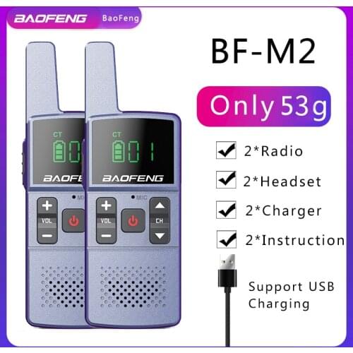 1/2pcs baofeng walkie talkie M1/M2 UHF 400-470MHz 16CH Portable Two Way Radio with Headset 888S transceiver Surport USB Charging