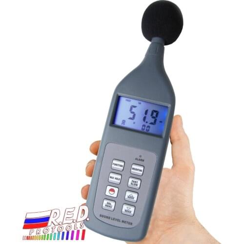 Professional Multifunction Digital Sound Level Meter 30~130 dB Decibel Range w/ RS-232C Software CD+Lp Leq Lmax LN Function