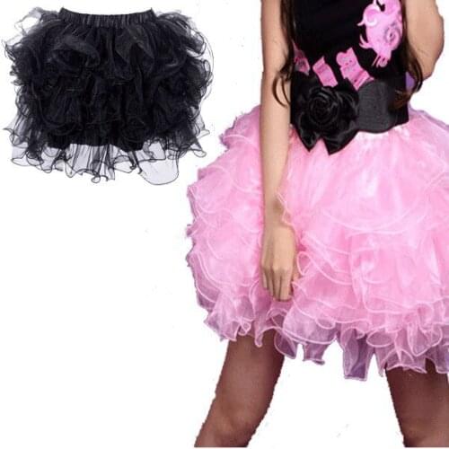 Pink/Black Tutu Skirt 3S7302 Fashion Hot Sale Cheap Sexy Mini Skirt