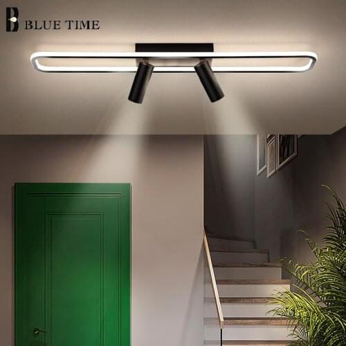 Black Led Ceiling Light 110V 220V Modern Spotlight Ceiling Lamp for Living room Dining room Kitchen Aisle Star Corridor Lights