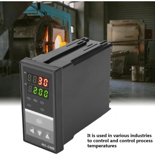 Temperature Control Machine REX-C400 Intelligent Temperature Control Regulator Thermostat for Furnace Machinery