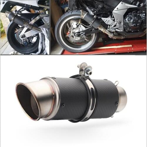 Exhaust Systems End Pipe Universal Stainless Steel Accessories Motorcycle Motocross 60mm Muffler TailPipe
