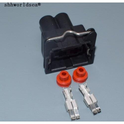 Worldgolden 2pin 6.3mm Series 2P Car Connector Female Cable Adapters