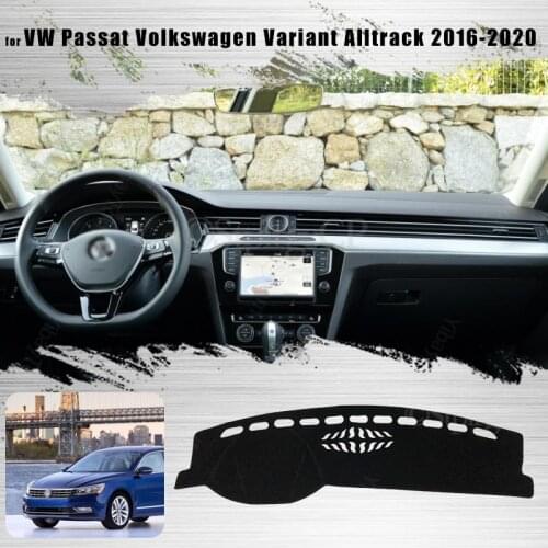 For VW Passat Volkswagen Variant Alltrack 2016-2020 Console Dashboard Suede Mat Protector Sunshield Cover