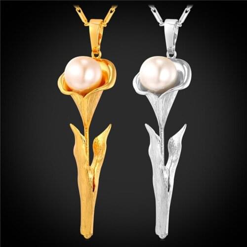 Beautiful Rose Necklace Gold Color 2016 Trendy Jewelry Flower Pendants & Necklaces For Women Party Gift P1618