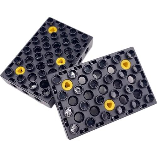 10pcs/lot Kennie Building block Parts TOOLO 4X6X1 W. THREAD+SCREWS compatible with big BRICK NO.76395