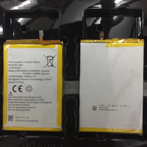 3.85V 4000mAh BL-38AI Battery for ITEL P32 Li-po Polymer Rechargeable Accumulator batteries +Number tracking