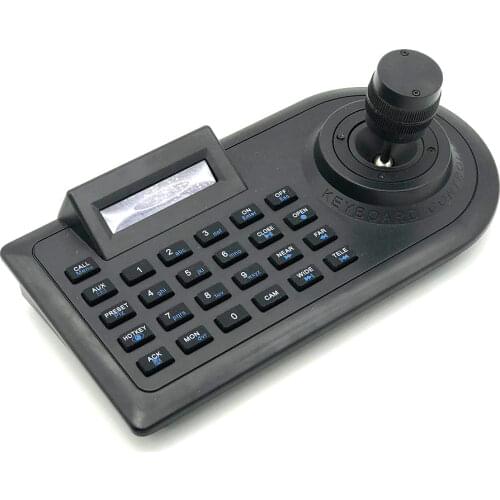 3D PTZ CCTV Keyboard Controller Joystick LCD Display for RS485 Speed Dome Analog AHD Camera Support Pelco-D / P Protocol 3 Axis