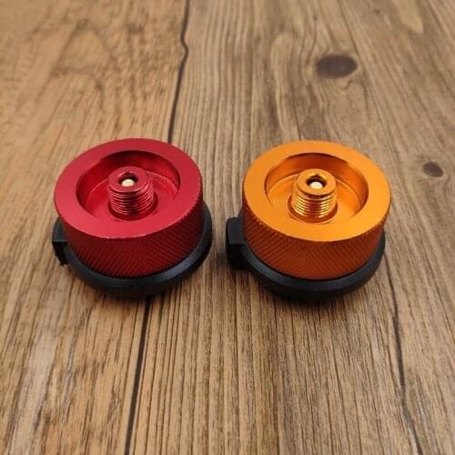 Jolmo Lander Gas Cartridge Head Conversion Adapter Camping Stove Converter Burner Tank Gas Bottle Adapter Connector Valve Output