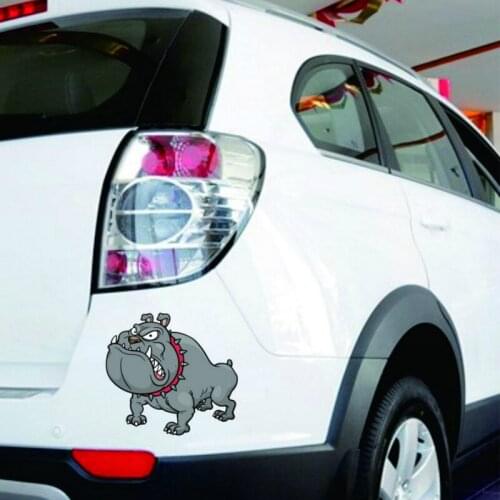 Aliauto Car Stickers Cartoon Funny Bulldog Black Cat Decal Decoration for Chevrolet Captiva Niva Aveolacetti Sonic Spark Cruz