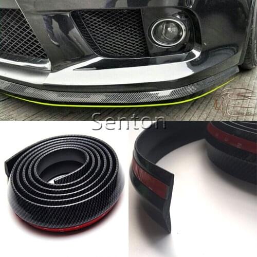 Car Carbon Fiber Front lip 2.5M For Chevrolet Cruze Aveo Captiva Lacetti TRAX Sail Epica For Acura MDX RDX TSX Accessories
