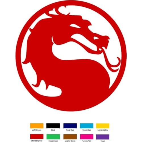 Car stying 15cm x 15cm Mortal Kombat Car Sticker For Truck Window Bumper Auto SUV Door Laptop Kayak Vinyl Decal 11 Colour Jdm