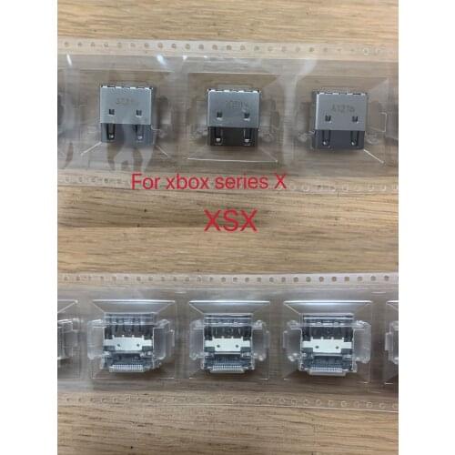 Free shipping 10pcs/lot for XBOX Series X HDMI-compatible Port Socket Interface Connector Replacement