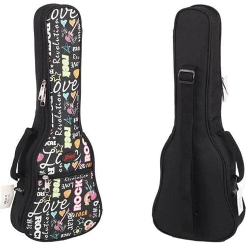 Girl gift 21"23 "26 inches concert soprano ukulele guitar bag case package Lanikai Kala Ukes gig soft pink black shoulder straps