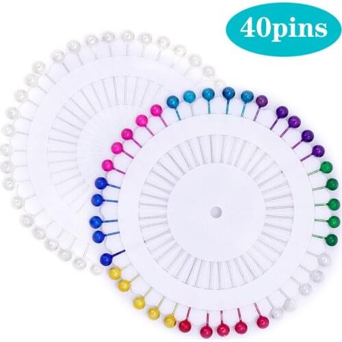 Imzay Colorful Positioning Needles Head Safety Pin Craft Dressmaking Straight Sewing Needle Pins Garment Accessory DIY Handmade
