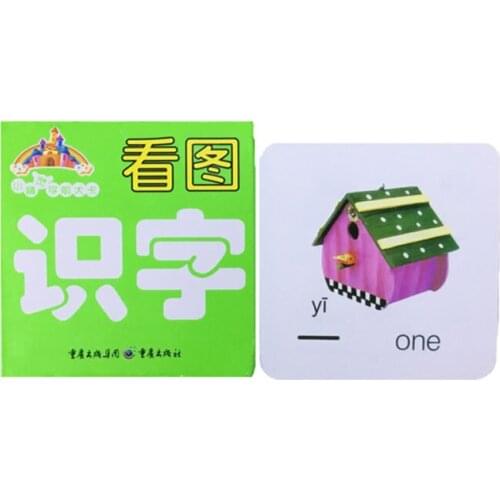 English & Chinese Kids Book Characters Cards Learn Chinese 108 word with Pinyin for children/painting/color/art/comi books libro