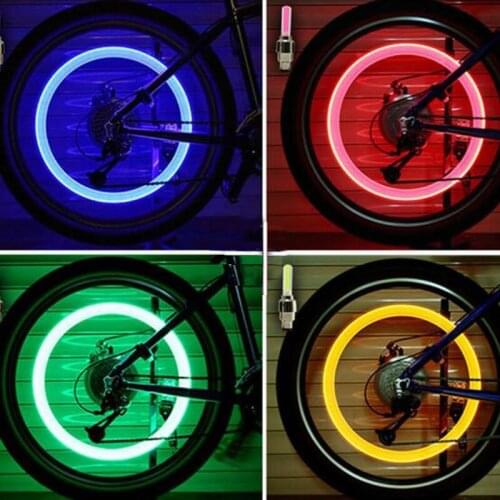 4pcs valve light wheel light gas mouth light bike lights qimenxin lamp bicycle parts